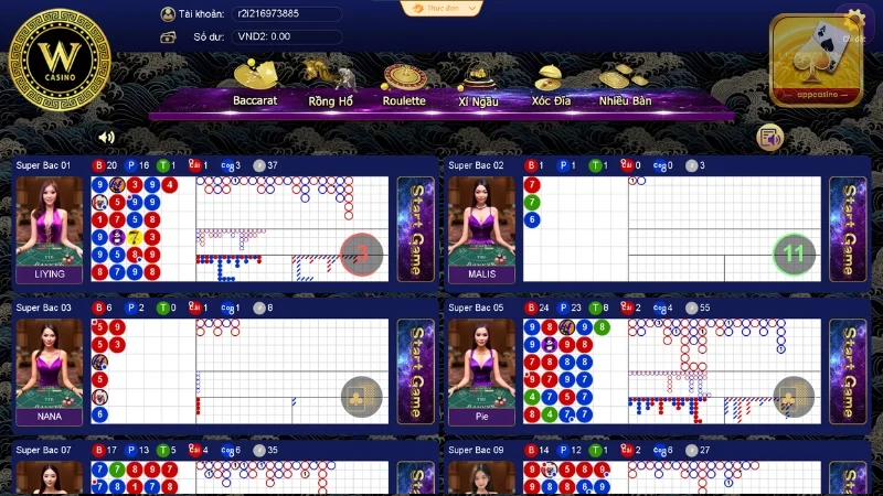 Giao diện tại WON Casino vừa đảm bảo tính thẩm mỹ, vừa dễ nhìn, dễ sử dụng
