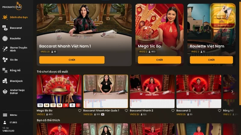 Sản phẩm của PP Casino có chất lượng cao, đường truyền ổn định, không bị giật lag
