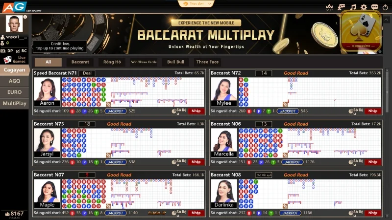 Tài khoản vip tại AG Casino sẽ nhận được những quyền lợi cực hấp dẫn