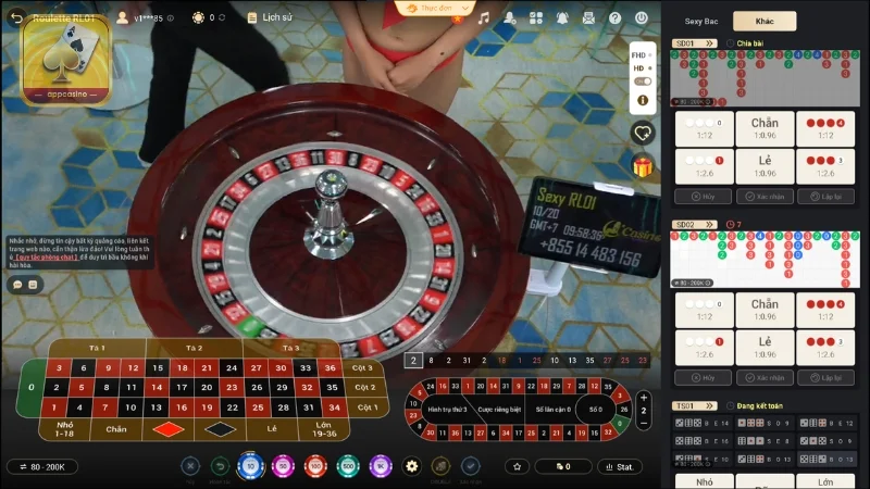 Tại ON Casino có nhiều bàn chơi Roulette cho game thủ lựa chọn